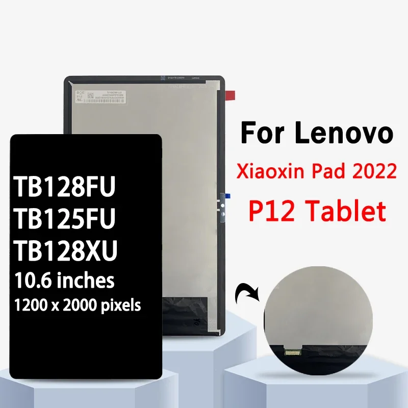 

10.6''NEW For Lenovo Xiaoxin Pad 2022 TB128 TB128FU TB128XU LCD Display Touch Screen Digitizer Panel Assembly TB125FU Display
