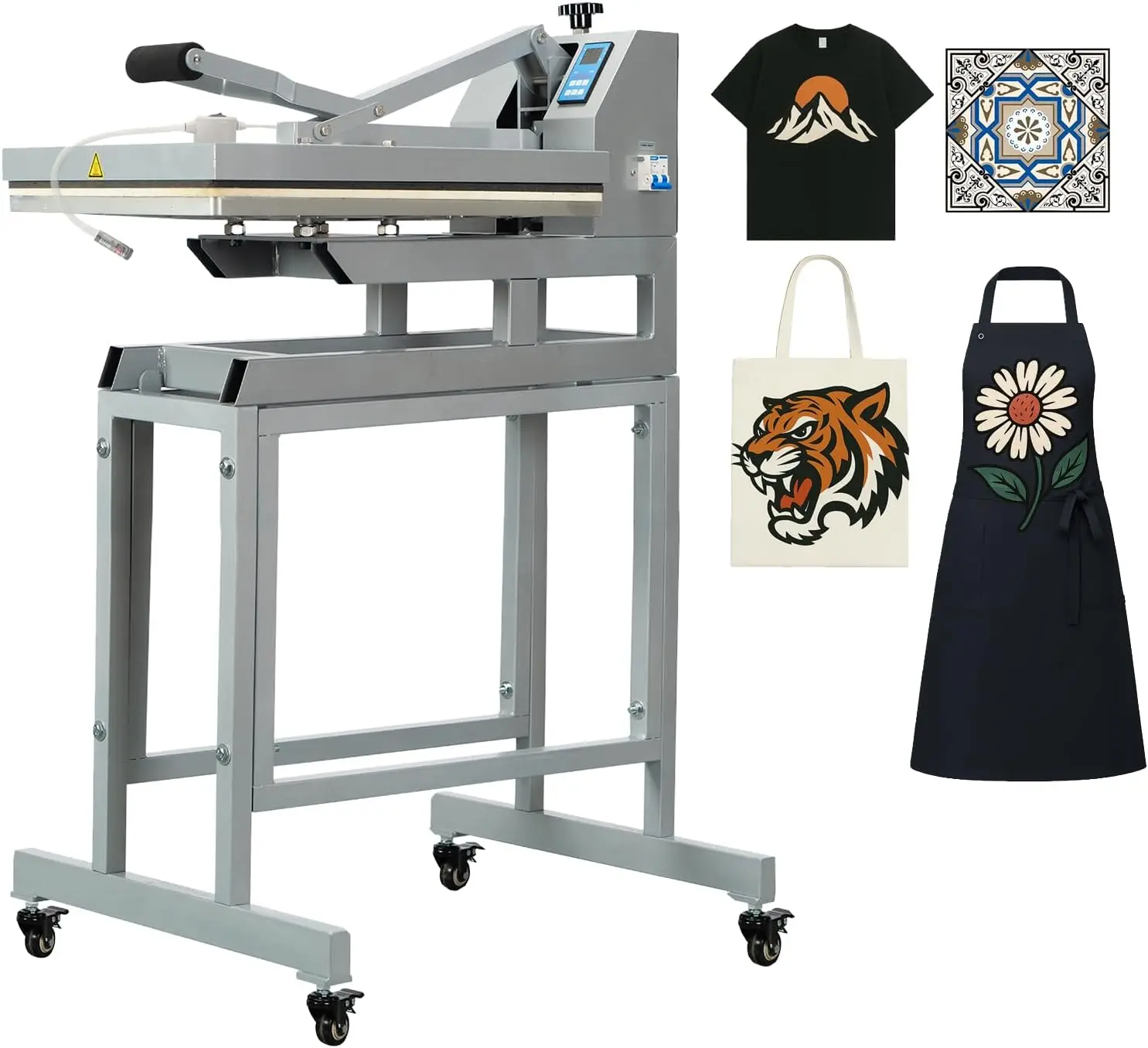 

16x24 Inch Heat Press, 110V 2000W High Pressure Clamshell Heat Press Machine for T-Shirt, Professional Digital Control Heat