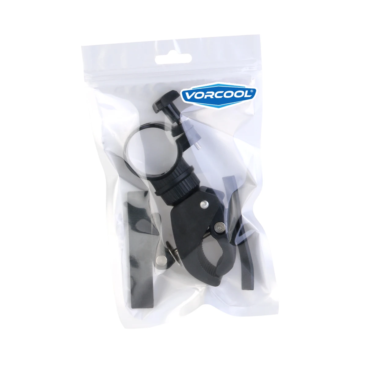 

Bike Handlebar Mount LED Flashlight Torch Holder 360-Degree Rotating Grip Bracket Hard Plastic Metal Rubber Black