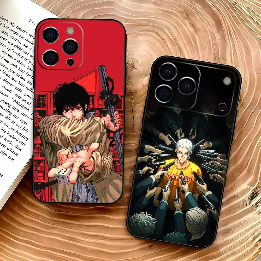 

S-Sakamoto Anime D-Days Phone Case For iPhone 17,16,15,14,13,12,11 Plus,Pro Max,XS,Soft Silicone Black Cover