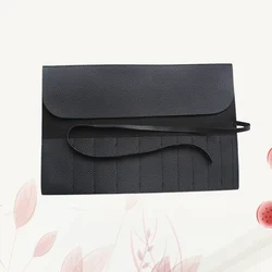 Pennello per trucco borsa portaoggetti nera custodia per pennelli custodia per pennelli per trucco portatile supporto per Organizer strumento per il trucco colore casuale