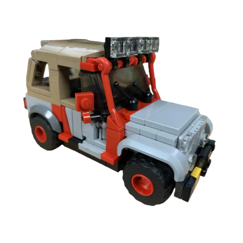 MOC Jeep style model - Small particle building toy blocks 225 pieces - Suitable for all enthusiasts to assemble as tabletop orna
