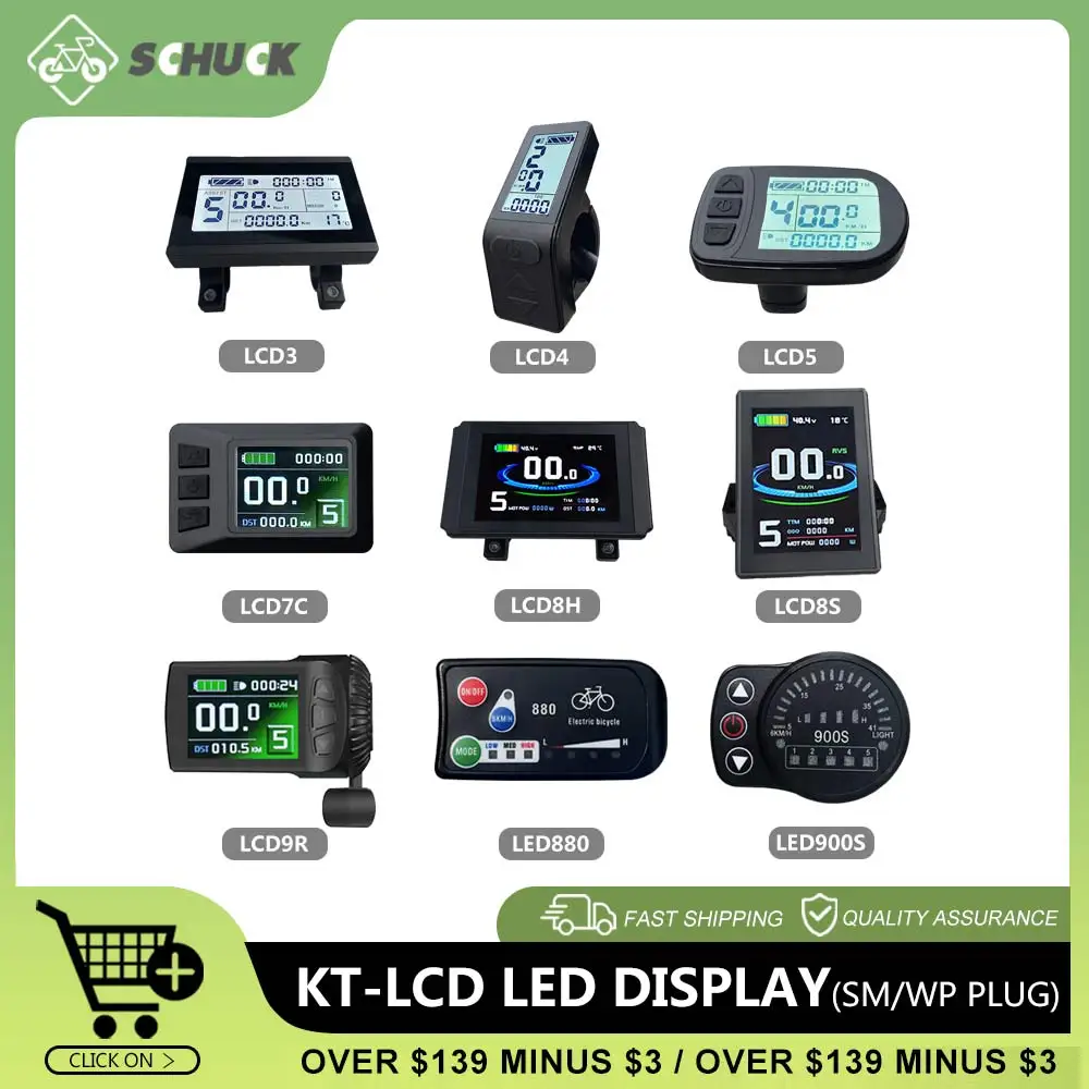 E-BikeKT LCD LED Display USB Controller Panel LCD5 LCD3 LCD6LCD8 LED900s 880 Bicicleta  Compute