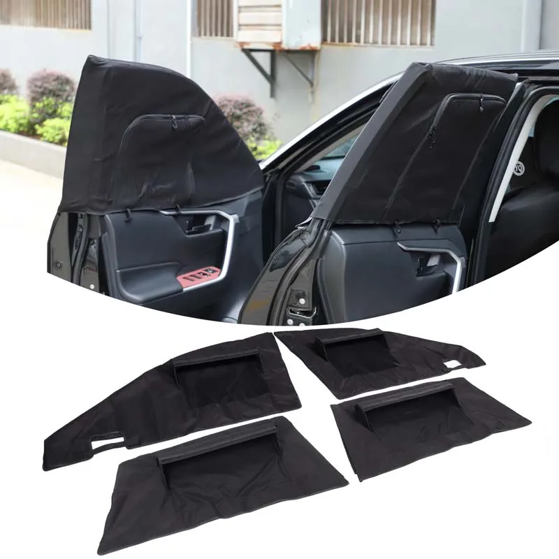 Car Window Sun Visor Camper Curtain Foldable Insect Mesh Window Cover Car Accessories For Toyota RAV4 Wildlander XA50 2020-2024
