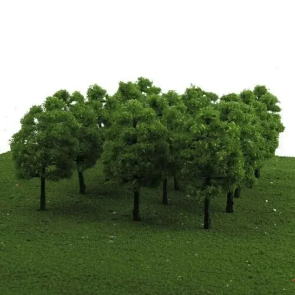 20 PZ 3.5 cm Modello Alberi Treno Ferrovia Diorama Wargame Parco Paesaggio Scala 1:100 Ferrovia Decorazione Edificio Paesaggio Giocattoli