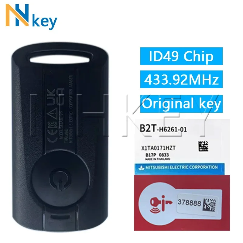 

NH KEY Original Motorcycle Remote Control Key Fit ID49 Chip For YAMAHA XMAX XMAX300 NVX NVX155 AEROX JAUNS QBIX 433.92MHz