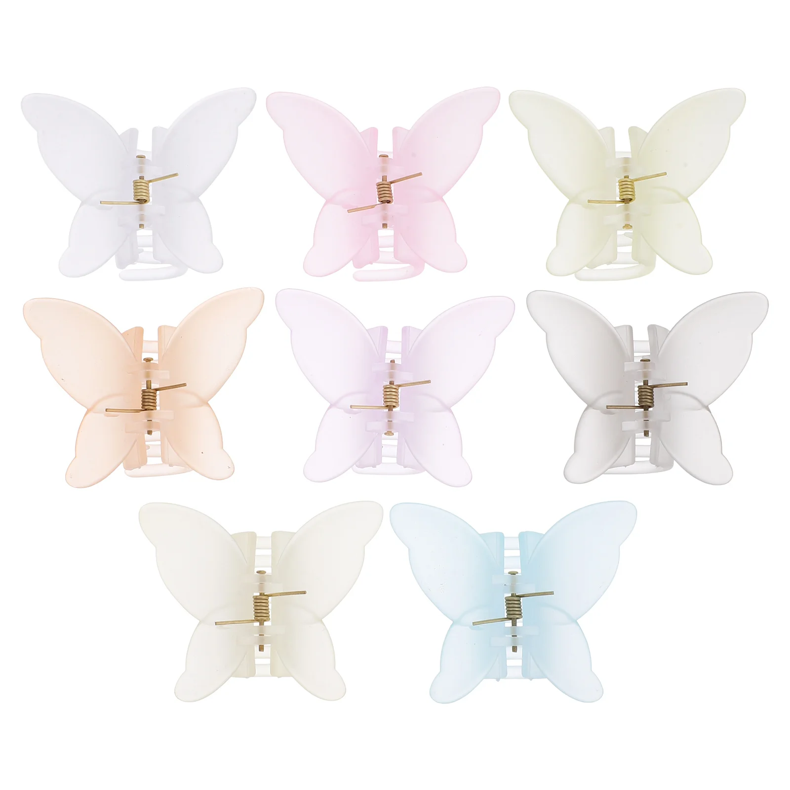 

8 шт., матовые заколки-бабочки для женщин, большие заколки для волос, инструмент для укладки тонких, густых волос, аксессуары для волос