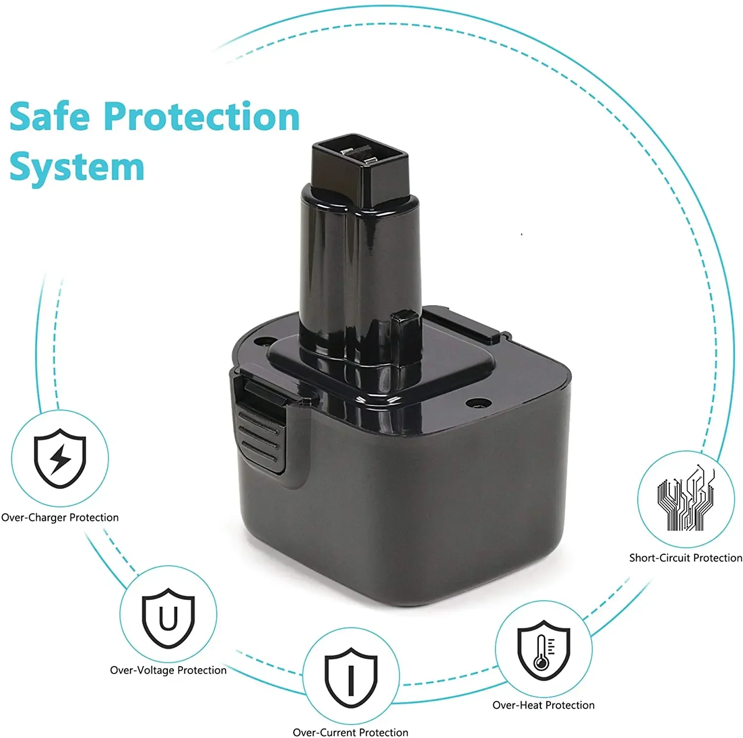 NOVÁ 12V 3500mAh pro Black & Decker PS130 PS130A baterie pro elektrické nářadí A9252 A-9252 A9275 A-9275 A9266 - náhled 2