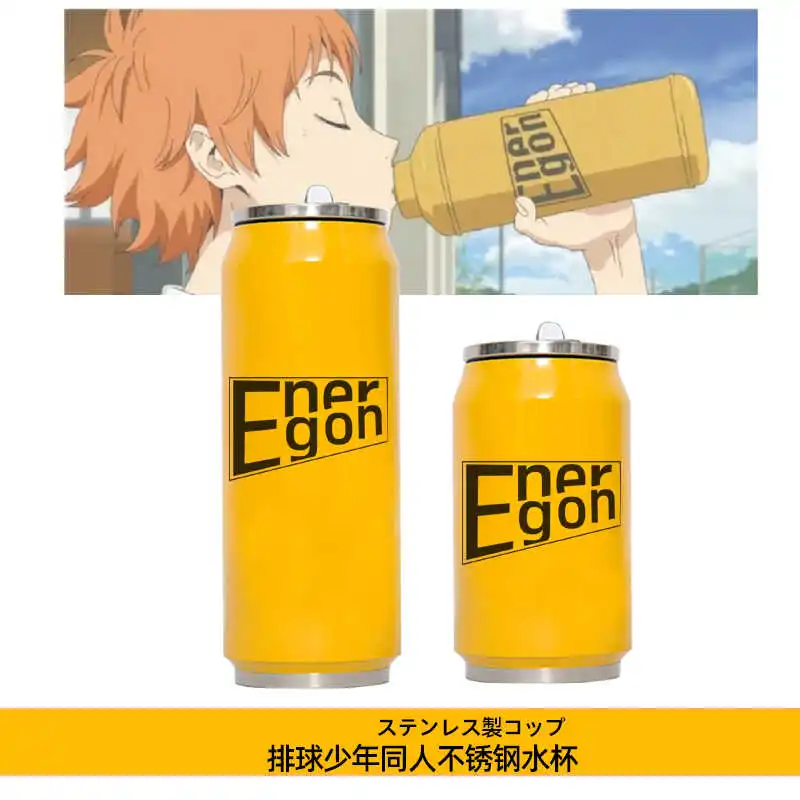 

Anime Haikyuu!! Shoyo Hinata Cosplay Heat Preservation Cup Cartoon Stainless Steel Water Glass Accessories Souvenir Halloween