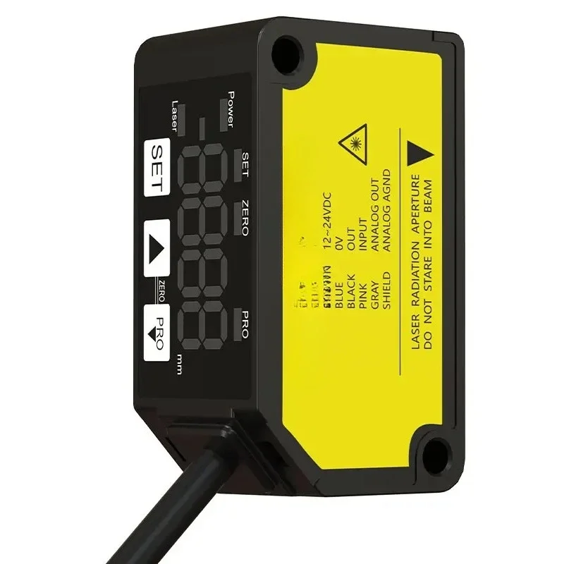 High-precision analog 4-20mA 0-5v laser displacement range sensor for linear and angular position measurement