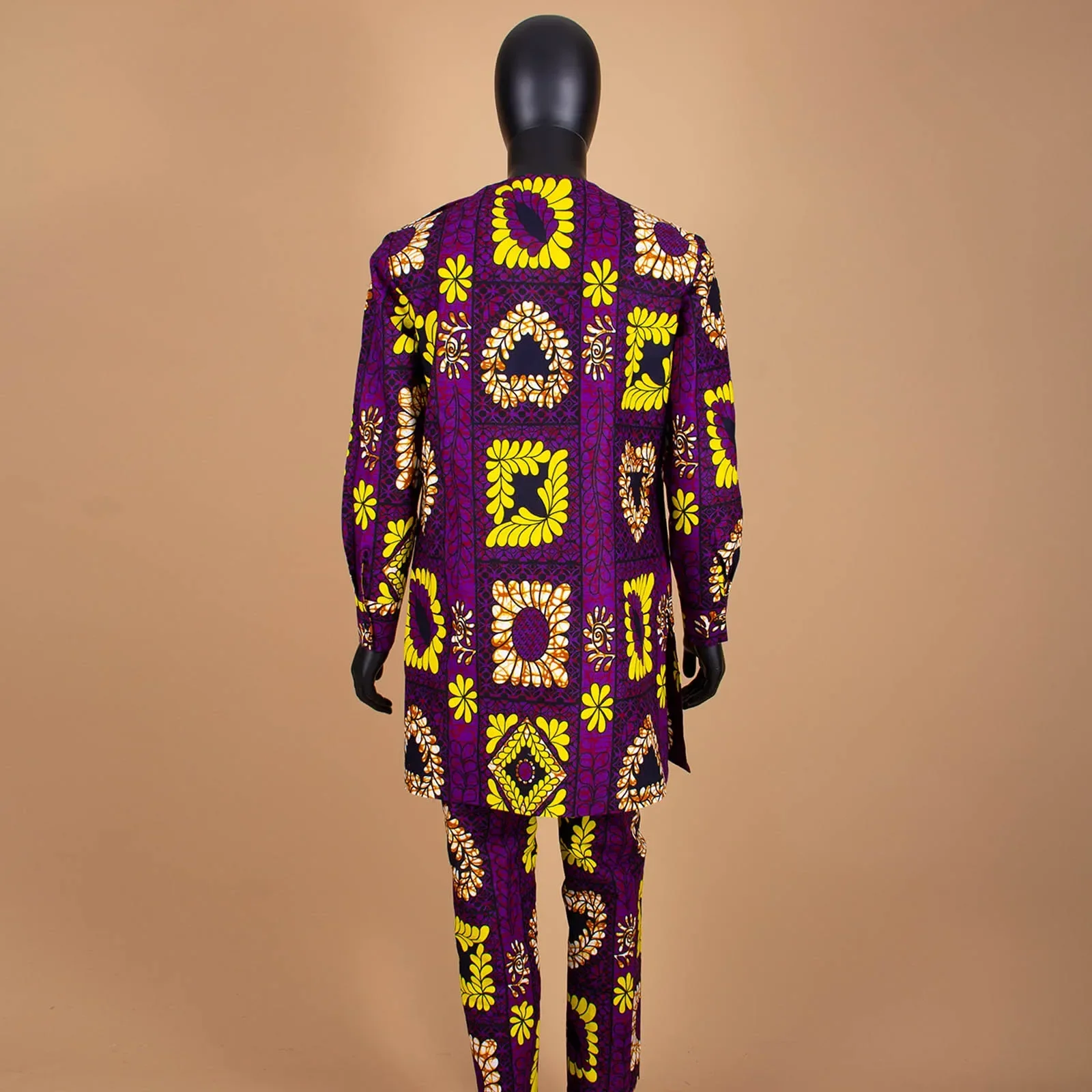 Bazin Riche African Clothes for Men Embroidery Printed Blazer Coats with Trousers 2 Piece Set Dashiki Outfits A2216063