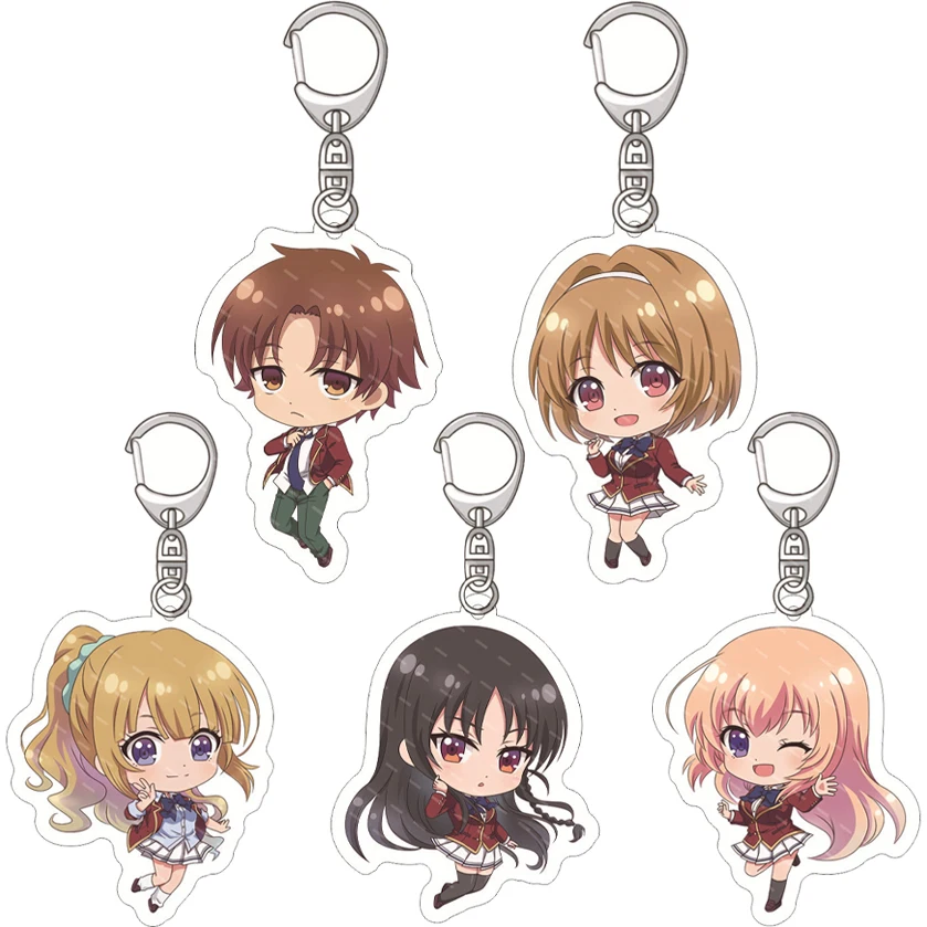 55MM Anime Classroom of the Elite Figur Horikita Suzune Kushida Kikyou Ichinose Honami Acryl Schlüsselanhänger Kawaii ‌   Weihnachtsgeschenke