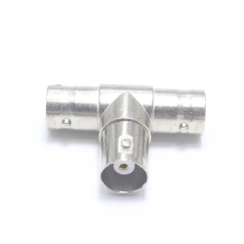 1/3/5pcs BNC Female Head Metal T-type Surveillance Video Signal Distribution Q9 2 in 1 kkk Connector