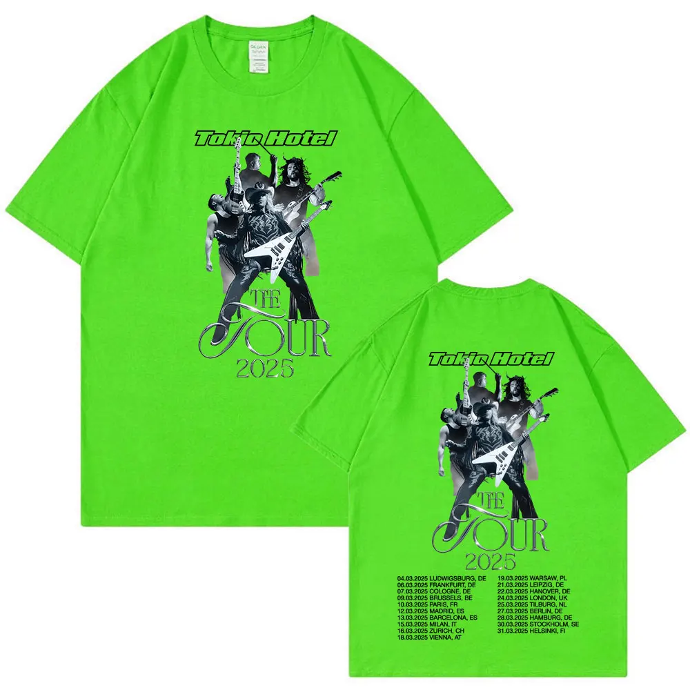 German Rock Band Tokio Hotel The Tour 2025 T Shirts Men Hip Hop