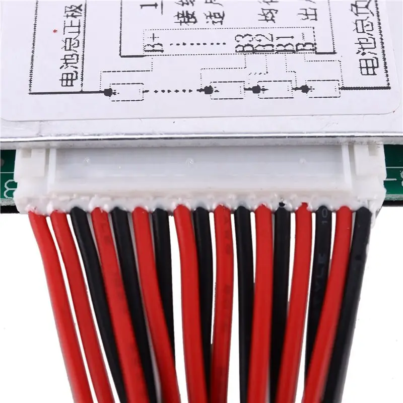 3X16S 60V 35A Li-ion Battery BMS with Balance Protection Board for 18650 Cells, UPS Energy Inverter for E-Bike