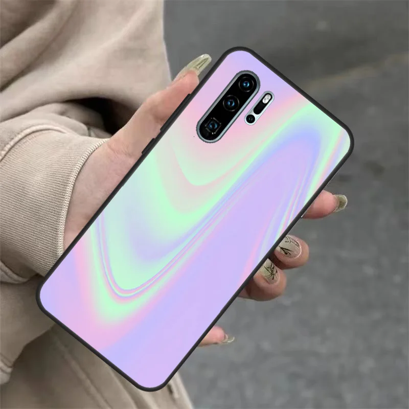 Rainbow Holographic Iridescence Case For Huawei Nova 3i 7i 8i 11i Y60 Y70 Y90 Y61 Y91 10 9 SE 11 Pro P20 P40 P30 Lite Cover