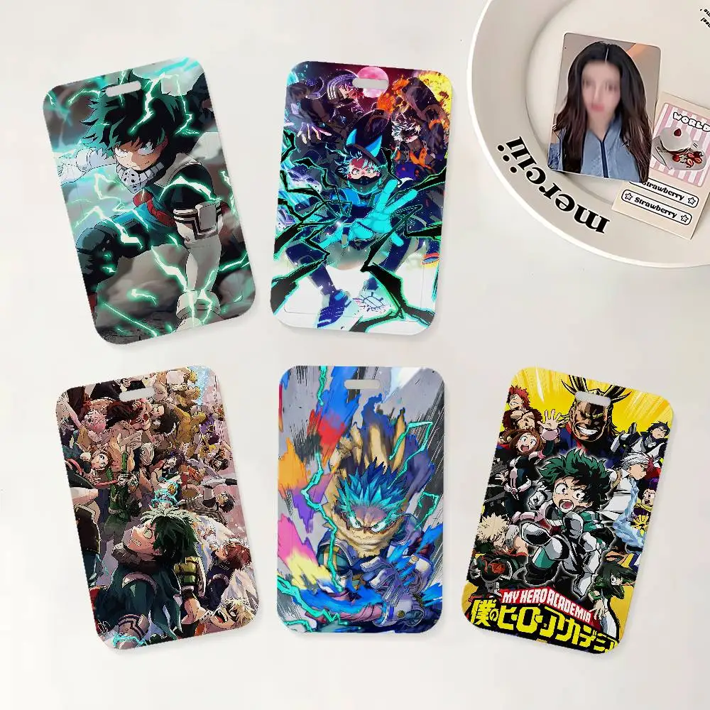 Anime My Hero Academia Ausweishalter mit Umhängeband für Büro, Schule, Namenskarte, Ausweishülle