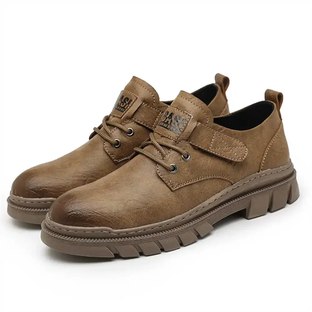 Small Numbers Calf Leather Traners For Men Casual Men's Khaki Sneakers Dark Shoes Sport Designers Suppliers Comfort