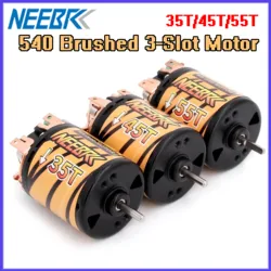 NEEBRC 540 szczotkowany silnik 35T 45T 55T 3-Slot na 1/10 RC samochód terenowy Axial samochodowy SCX10 AXI03007 90046 Traxxas TRX4 D90 MST Slash TRX6