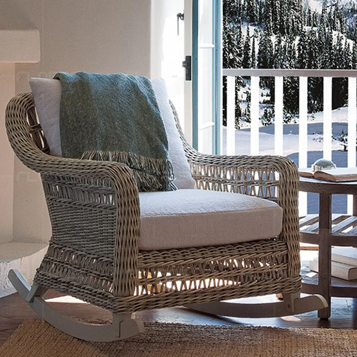 Outdoor Sofa South East Asia Sofa Chair Rattan Courtyard Outdoor Outdoor B & B Hotel Leisure Rattan Chair Lazy Rocking Chair