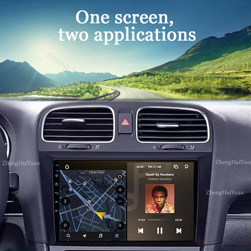 Android 16 Car Radio For Volkswagen VW Golf 6 MK6 GTI 2008-2016 Wireless Carplay Auto Radio Car Multimedia 4G DSP RDS WIFI 2 Din