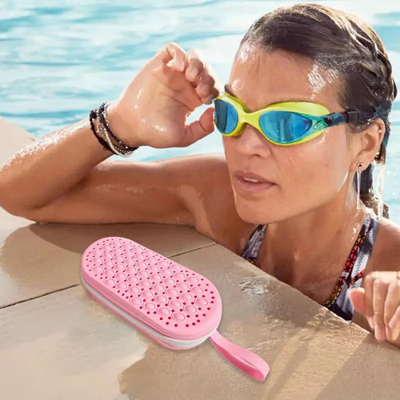 

Goggle Case Snorkeling Goggle Organizer Protective Case For Diving Glasses Portable Silicone Snorkeling Eyewear Organizer Box