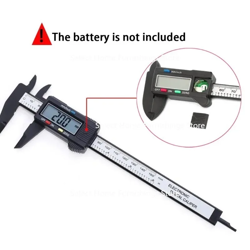 Suitable for 150mm 100mm Electronic Digital Caliper, Carbon Fiber Dial, Vernier Caliper, Micrometer Measuring Tool Digital Ruler
