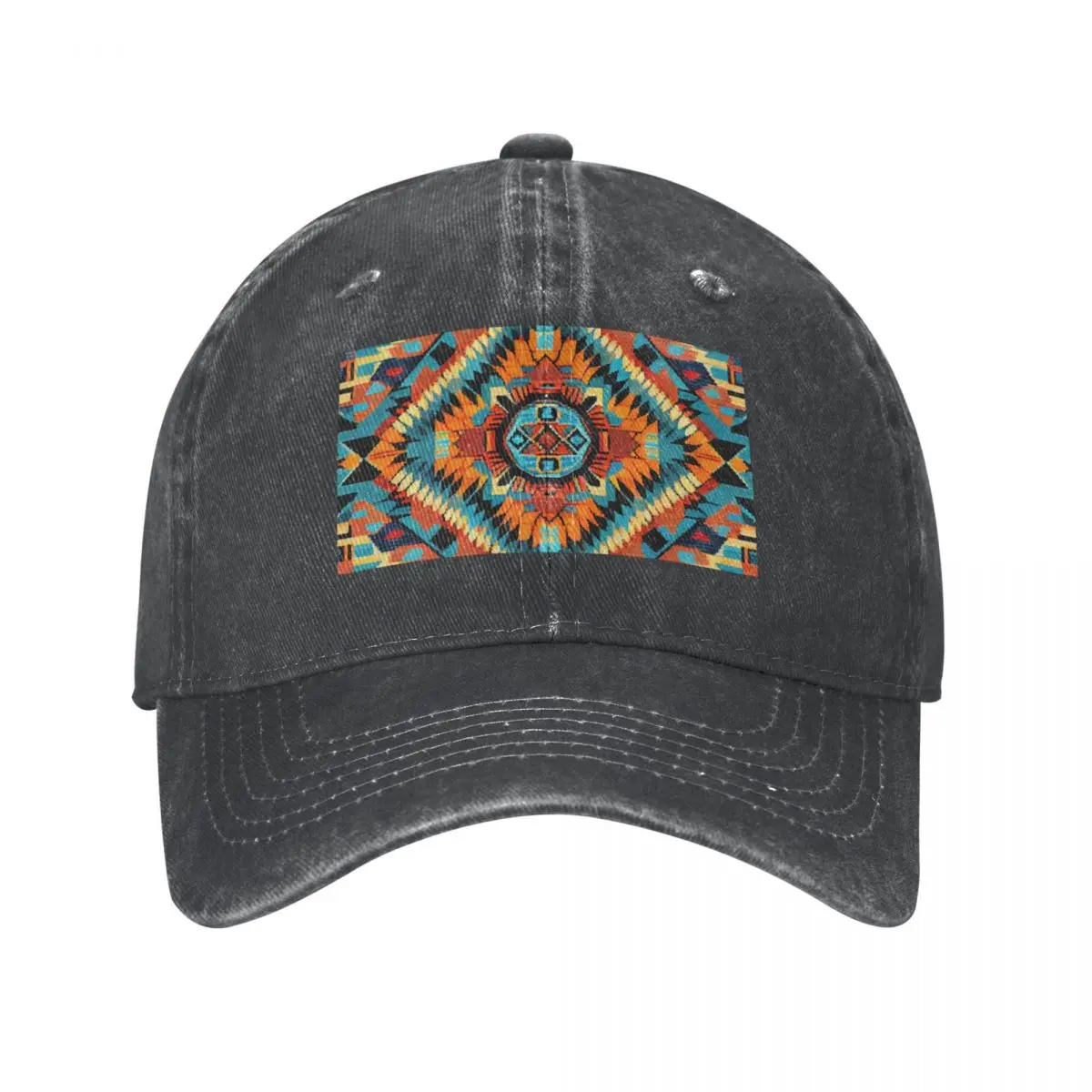 Enchanted Explosive Southwestern Pattern Digital Painting Cowboy Hat Rave Cosplay Brand Man cap Women's Hats Men's