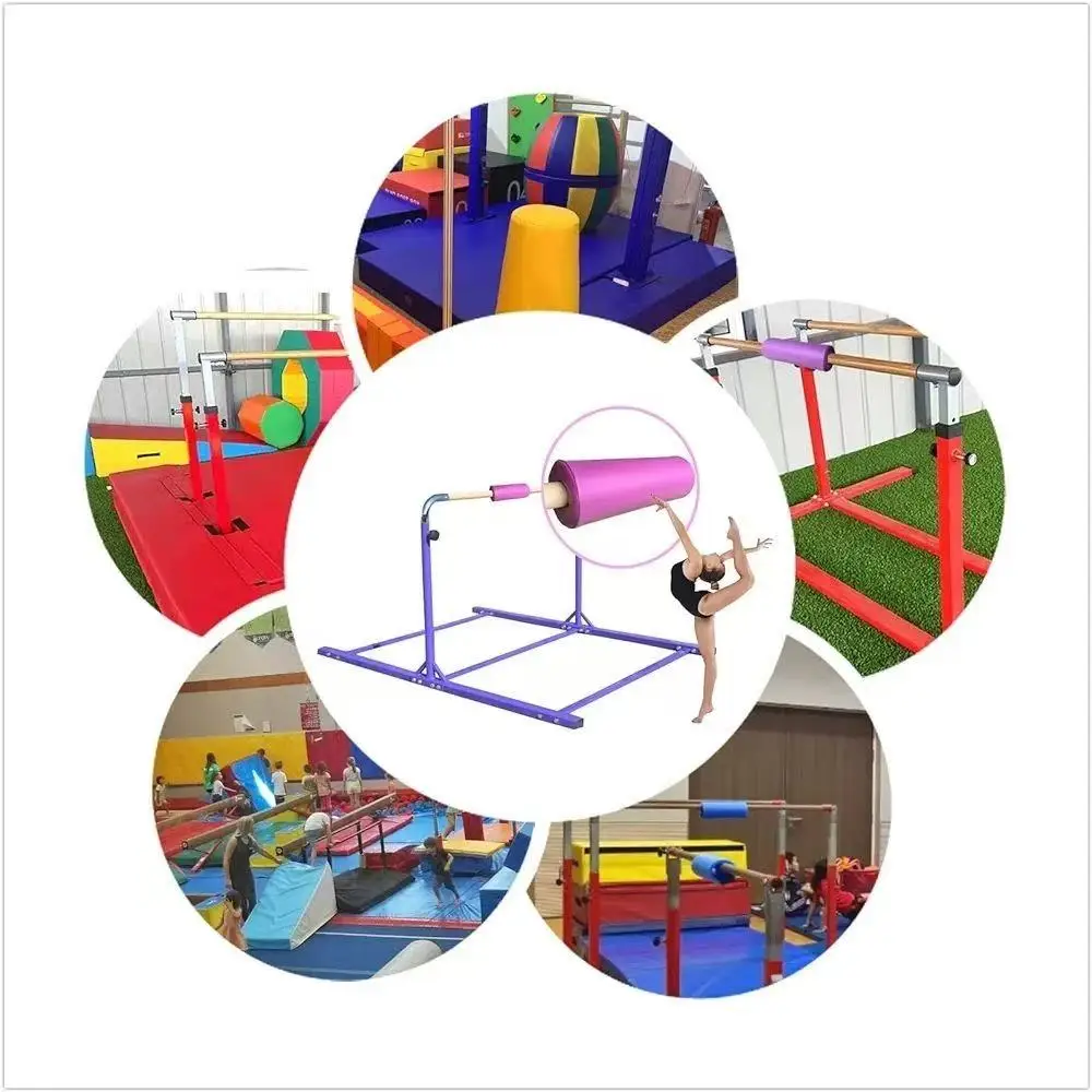 Gymnastik-Schutzmatte aus Pu-Leder für Kinder und Erwachsene, Gymnastik-Stangenkissenmatte, unebene Stangen-Schutzmatte für Anfänger