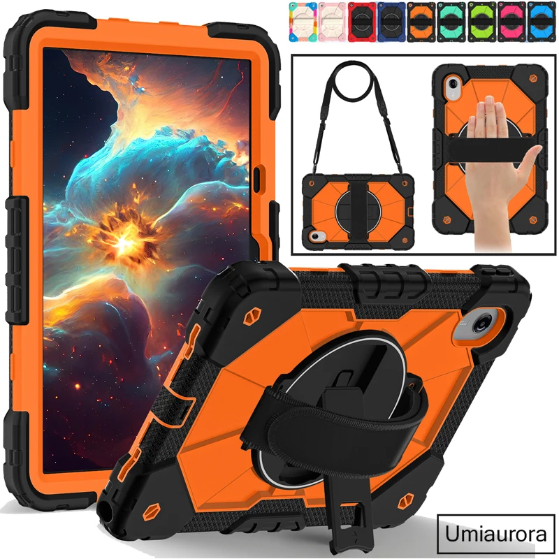

For Lenovo Idea Tab 11 inch TB336FU TB336ZU Xiaoxin Pad 11" 2025 M11 TB330FU Heavy Duty Rugged Tablet Case Stand Strap PC Funda