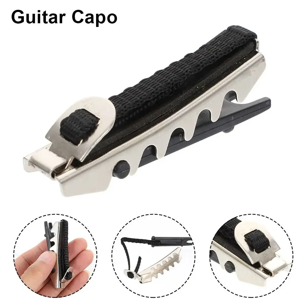 1Pcs Adjustable Guitar Capo Plastic Metal Tone Changer Tool Folk Style/Classical Style Quick Release Clamp