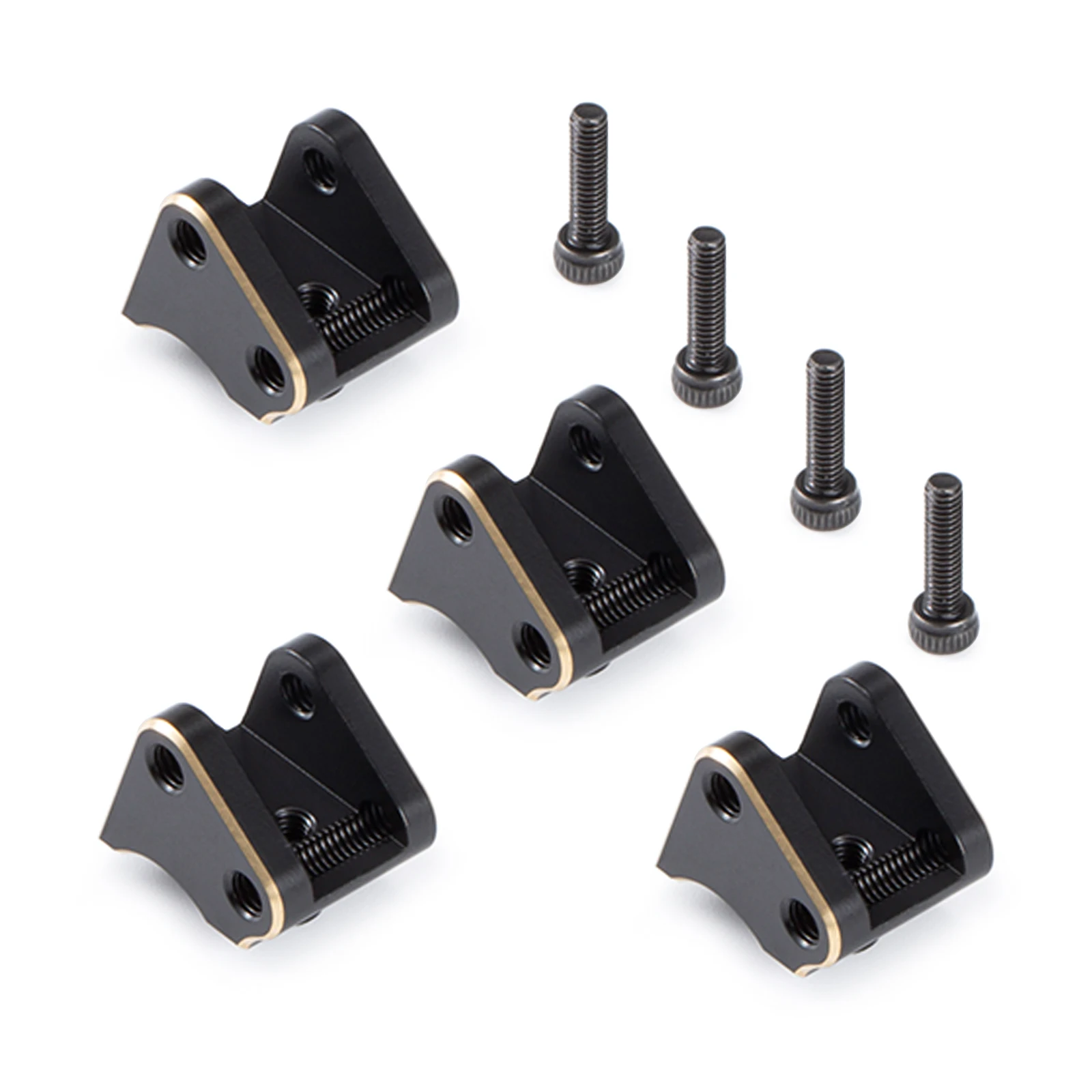 SCX10 II AR44 Heavy Brass Knuckle Weight Link Mounts C-hubs Diff Cover Clamping Lockouts for RC Axial SCX10-2 90046 90047 Axle