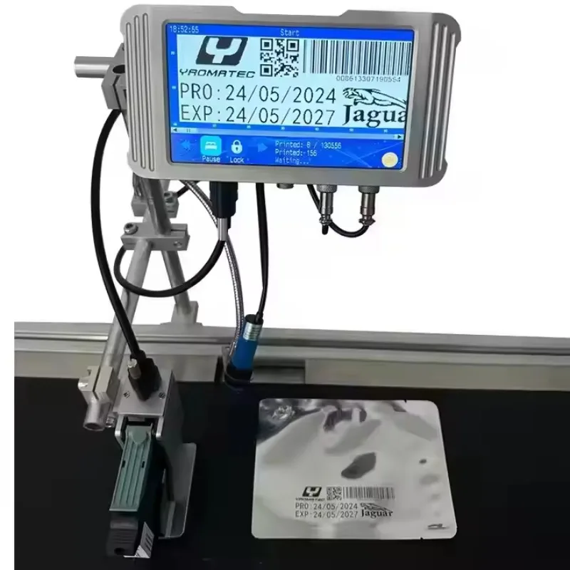 طابعة نافثة للحبر أوتوماتيكية بالكامل عبر الإنترنت، طابعة أرقام دفعة تاريخ إنتاج خط التجميع
