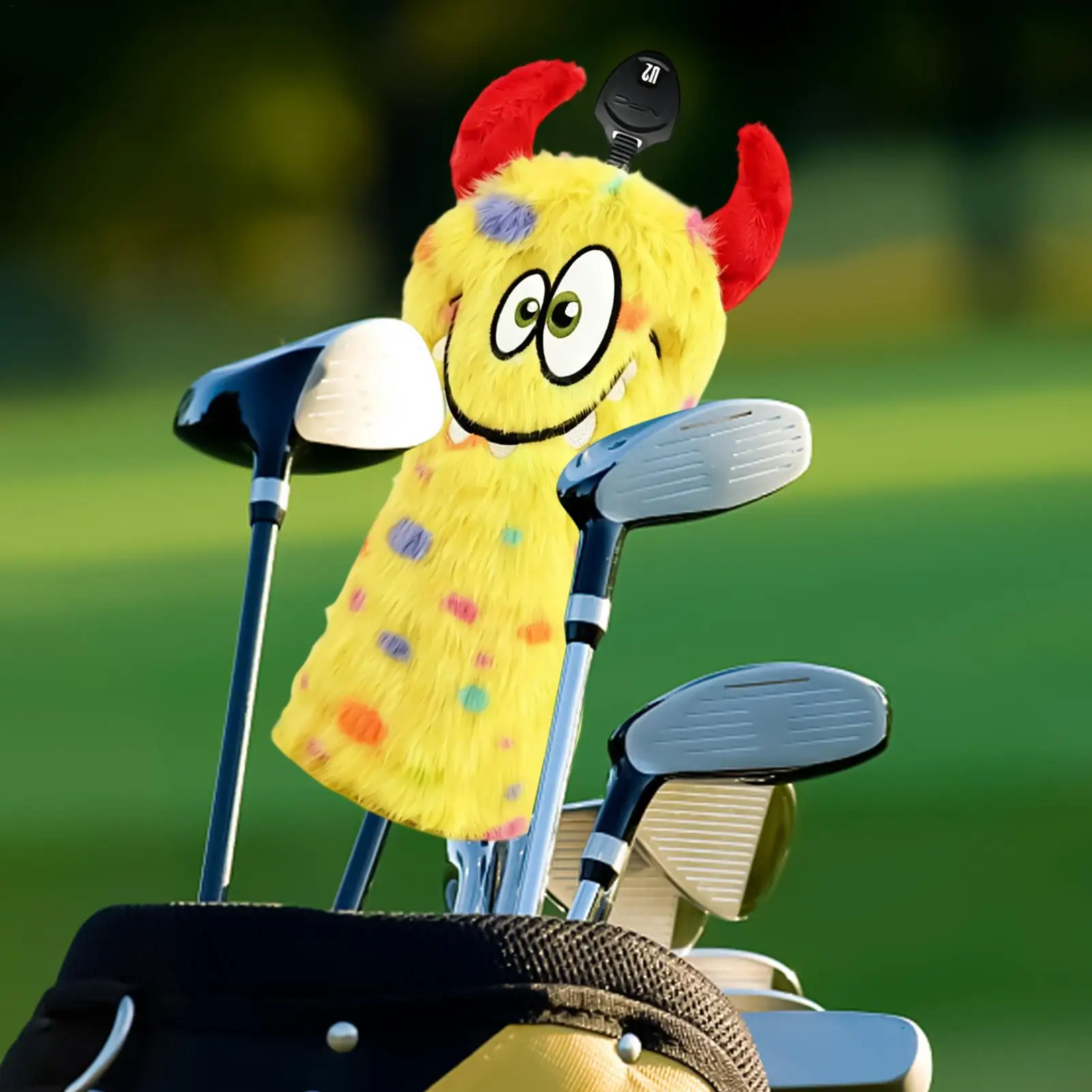 Golf Driver Head Covers Plush Soft Funny Protective Headcover Fairway Wood Head Covers For Outdoor Sports Course Driving
