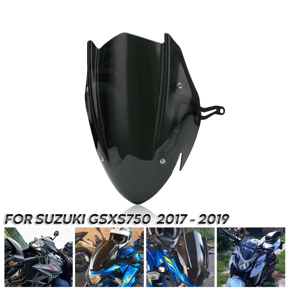 Motorcycle Windshield Windscreen Wind Deflectors for Suzuki GSX-S750 GSXS750 2017 2018 2019 2020