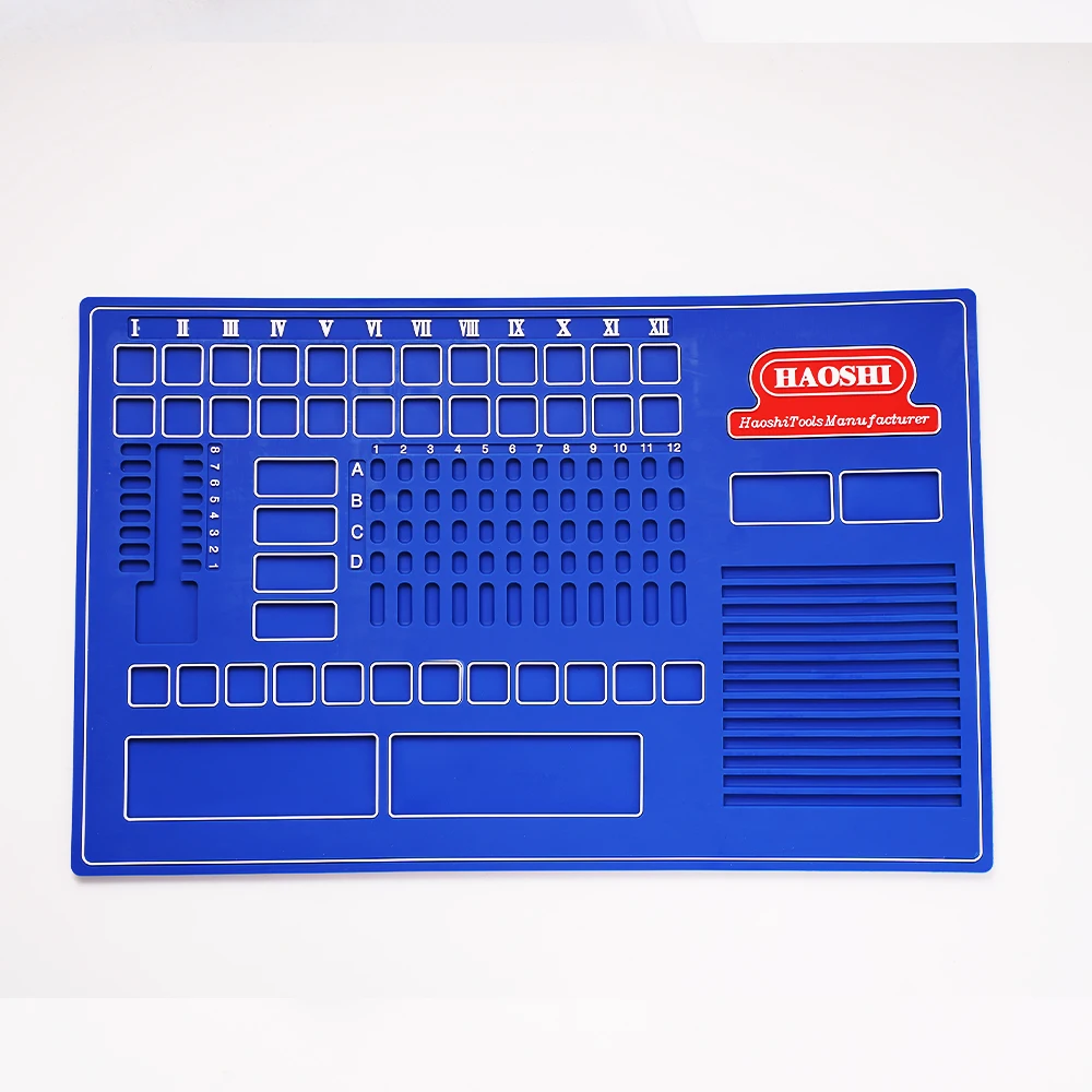 Haoshi Rubber Anti-slip Pinning Bench Desk Working Mat for Locksmith Tools Repair Mat Wear resistant, thickened version