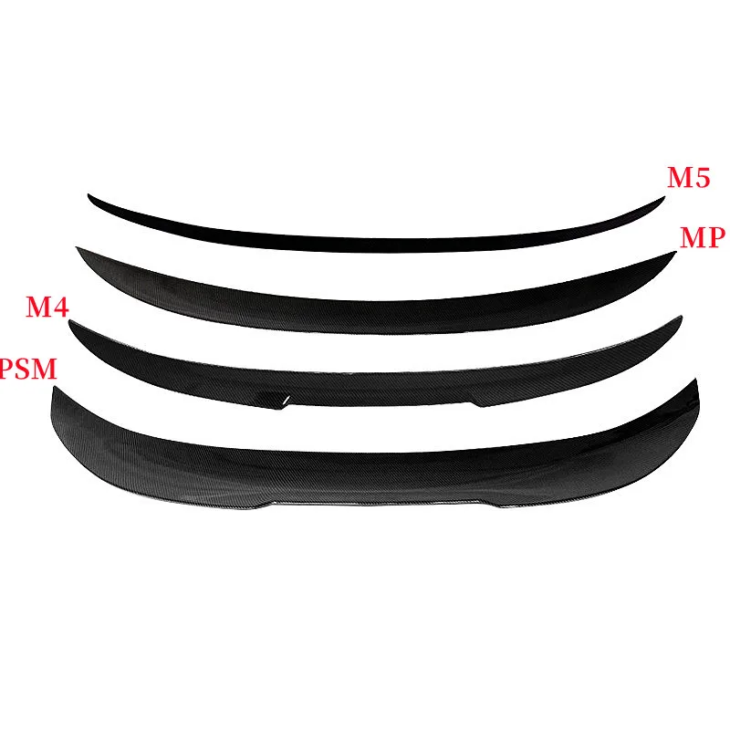 For BMW 5 Series F10 F18 M5 520i 525i 528i 530i 535i M4 MP PSM Style Carbon Glossy Black Rear Trunk Lid Car Spoiler Wings Tuning