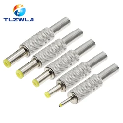 5PCS 5.5X2.5MM 5.5X2.1mm 4.8X1.7mm DC Power Jack Male Plug Metal Connector Adapter With Yellow Head 4.0*1.7mm 2.5*0.7mm