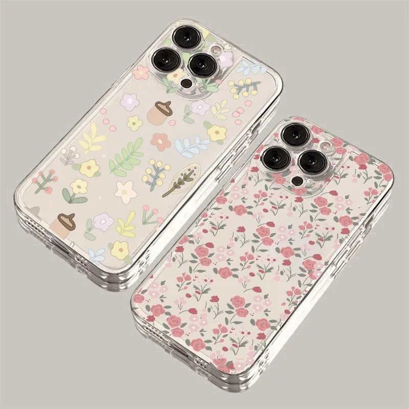 حافظة طلاء نباتات الزهور لهاتف انفينيكس نوت 30 40 30i GT 20 Hot 40 Pro 30 Play 30i 50 Smart 8 9 Tecno Spark 30C 10 20 Pro 10C