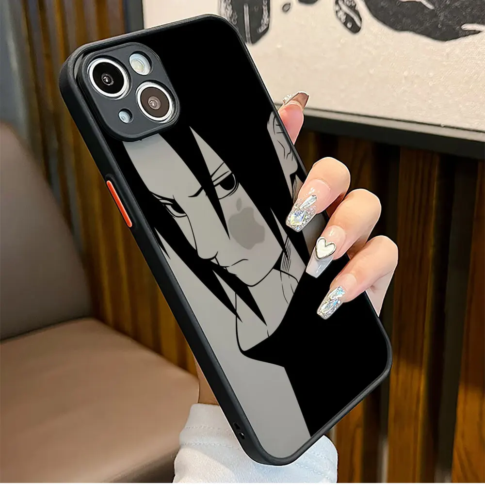 Custodia per Apple iPhone 15 11 14 13 Pro Max 12 Mini 7 8 Plus SE XS XR 6 6S Cover posteriore per PC Luxury Fundas N-Naruto Anime Japan