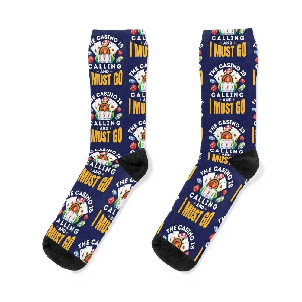 

The Casino Is Calling and I Must Go Socks New year's sports stockings Woman Socks Men's