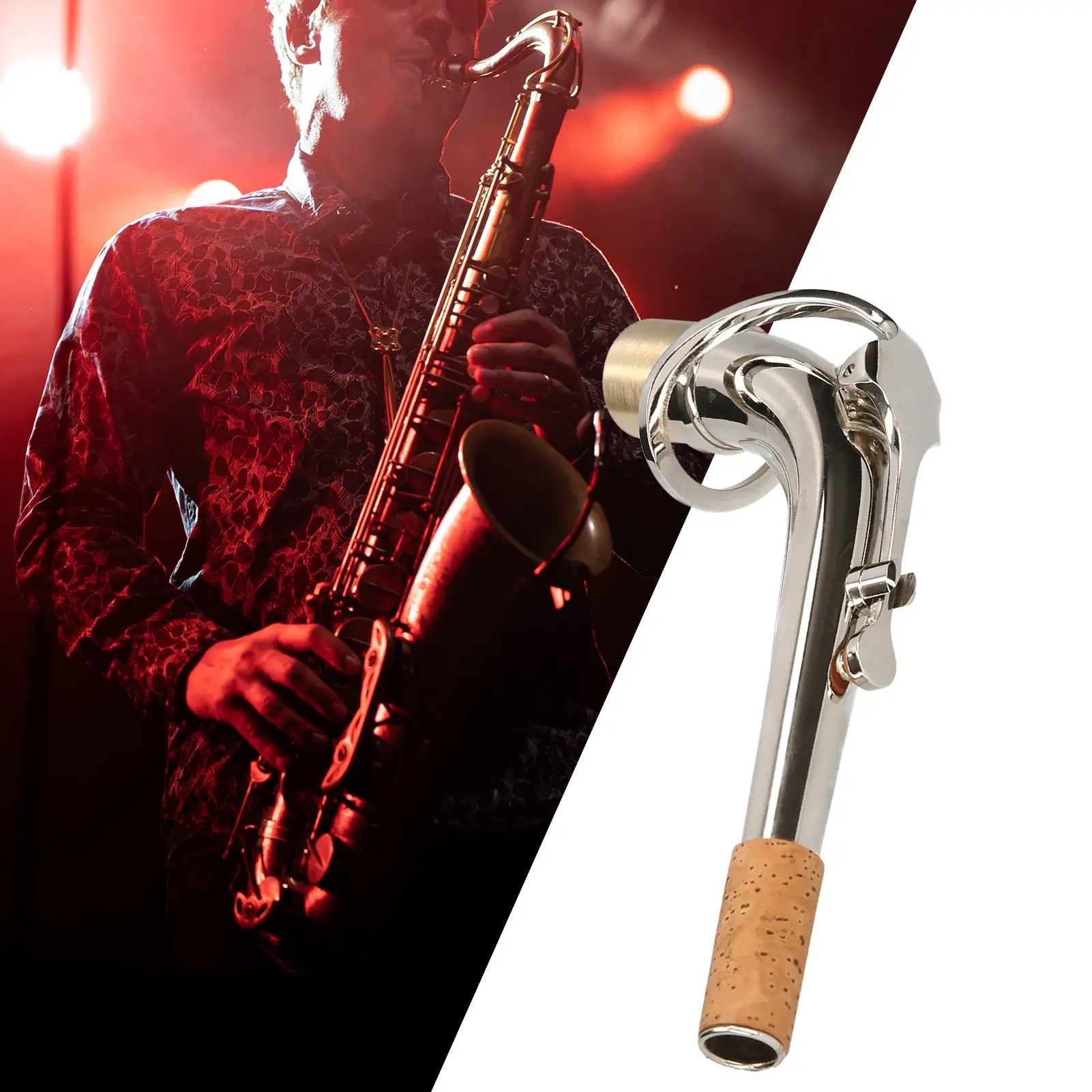 Muslady Alto Saxophone Neck Brass Bend Neck Sax Replacement Part Sax Accessory saxophone accessories