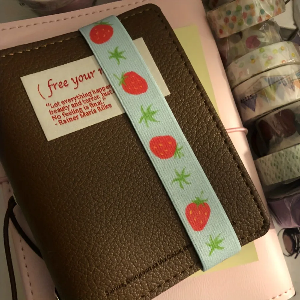 

Adjustable Notebook Straps DIY Decoration Cute Star Scrapbooking Band Loose-leaf Notebook Band Binding Rope Storage Accessory