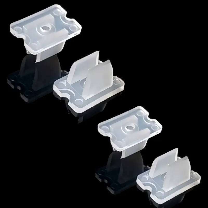 LED Strip Clips 10 pcs, Self-Adhesive Transparent, Hold Light Strips, for Living Room and Ceiling, Sturdy and Reusable