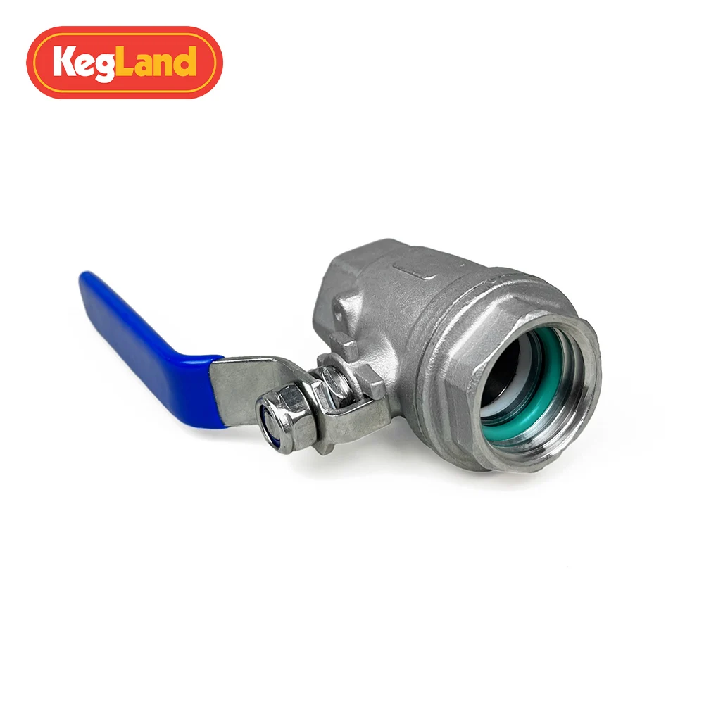 KegLand Edelstahl-Kugelhahn PCO1881 X3/4" BSP-Buchse – Trockenbier-Blumengerät für FermZilla