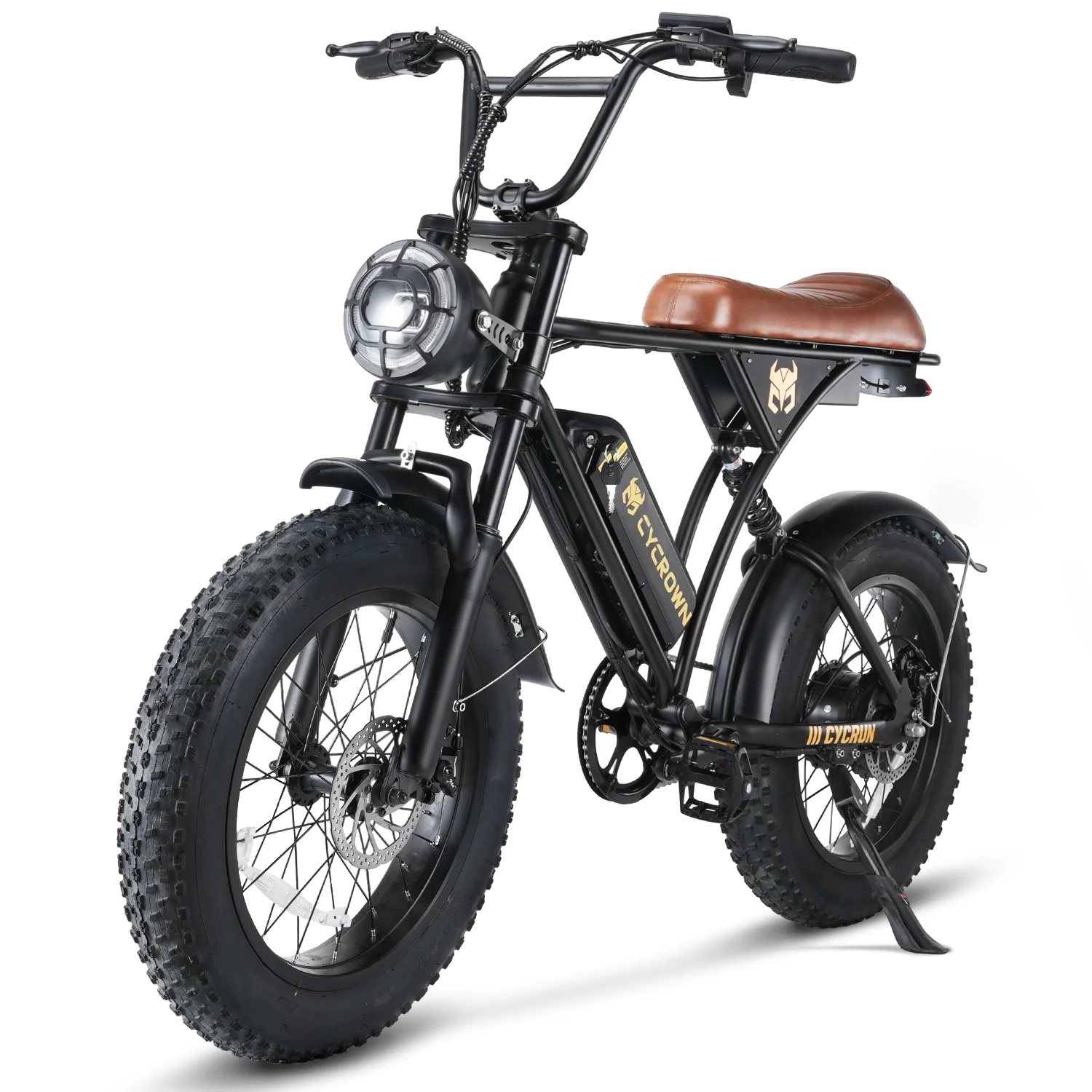  750W E Bike Fat Tire 20 Inch 32 Mile Range Dual Disc Brake LCD image 4