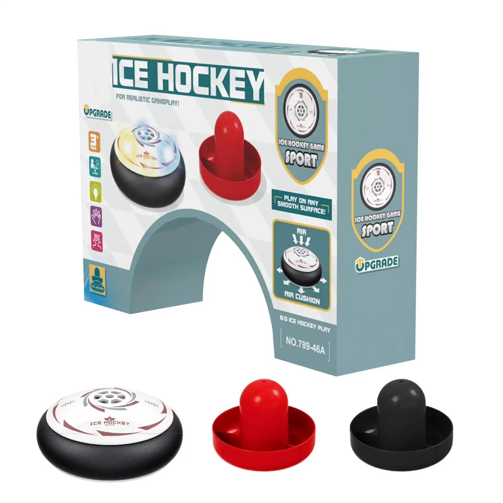 

Table Hockey Game Interactive Electric Board Game With 2 Pushers Floating Hockey Set For Kids Family Adults Sports Home School