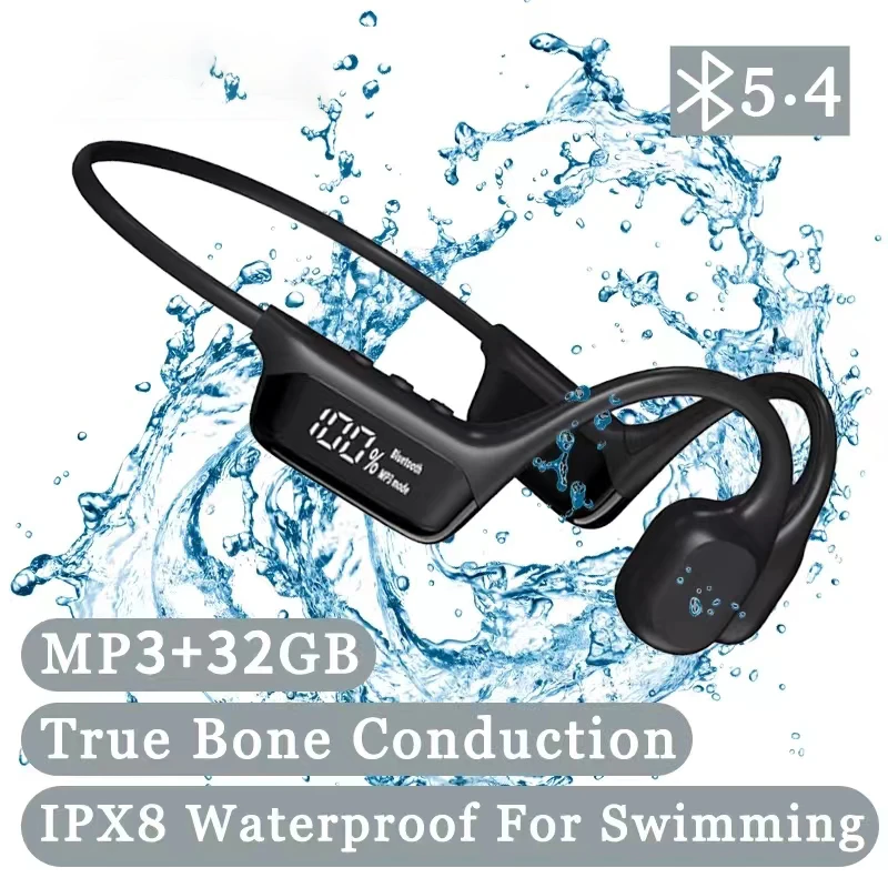 Xiaomi Bone Conduction Headphone Bluetooth 5.4 Wireless Sport Earphone Support 32g MP3 Player IPX8 Waterproof Swimming Headset