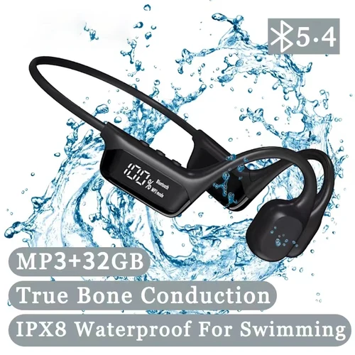Imagen 2 del producto Xiaomi-auriculares de conducción ósea con Bluetooth 5,4, inalámbricos, deportivos, compatibles con reproductor de MP3 de 32g, resistentes al agua IPX8, para natación