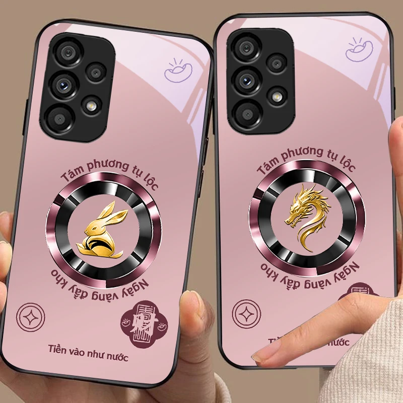 Golden Cute Monkey для Samsung S25 S8 S9 S10 S20Ultra S21 Pro S22 Plus S23 FE S24 Ultra S25 Edge S25Ultra стеклянный чехол для телефона